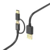 Hama 00201533 Cable USB USB 2.0 1 m USB A Micro-USB B Negro