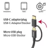 Hama 00201533 Cable USB USB 2.0 1 m USB A Micro-USB B Negro