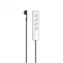 Hama P2223762 Protector contra sobretensiones Negro, Blanco 4 salidas AC 250 V 3 m