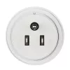 Hama 00223432 Adaptador de viaje tipo B tipo C (Europlug)+tipo F Blanco