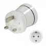 Hama 00223433 Adaptador de viaje tipo G (UK) tipo C (Europlug)+tipo F Blanco