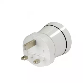 Hama 00223433 Adaptador de viaje Type G (UK) Type C (Europlug)+Type F Blanco