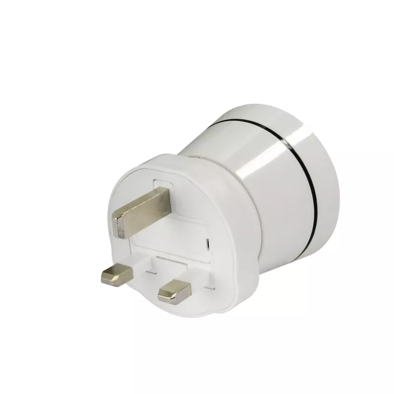 Hama 00223433 Adaptador de viaje tipo G (UK) tipo C (Europlug)+tipo F Blanco