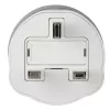 Hama 00223433 Adaptador de viaje tipo G (UK) tipo C (Europlug)+tipo F Blanco