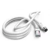 Hama 00205032 Cable coaxial 2,5 m RJ-45 Blanco