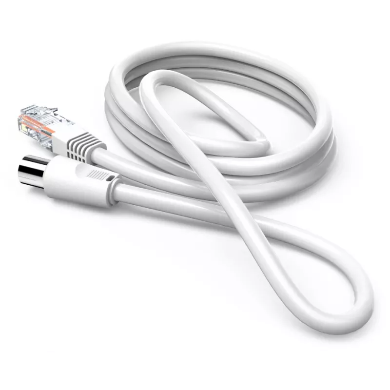 Hama 00205032 Cable coaxial 2,5 m RJ-45 Blanco
