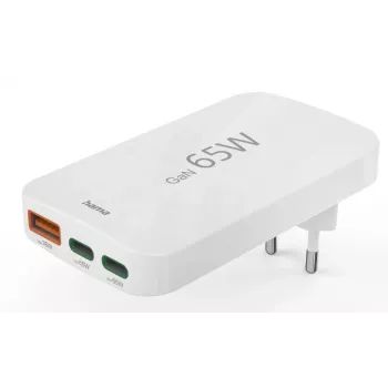 Hama 00125144 Cargador móvil Auriculares, Portátil, Batería externa, Smartphone, Tablet Blanco AC Carga rápida Interior