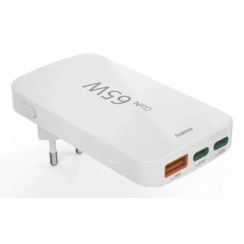 Hama 00125144 Cargador móvil Auriculares, Portátil, Batería externa, Smartphone, Tablet Blanco AC Carga rápida Interior
