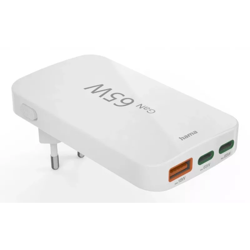 Hama 00125144 Cargador móvil Auriculares, Portátil, Batería externa, Smartphone, Tablet Blanco AC Carga rápida Interior
