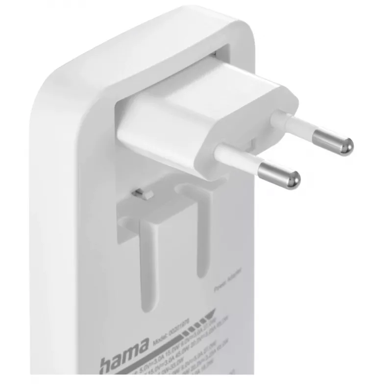 Hama 00125144 Cargador móvil Auriculares, Portátil, Batería externa, Smartphone, Tablet Blanco AC Carga rápida Interior
