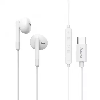 Hama Classy Auriculares con cable In-Ear Llamadas/Música USB Type-C Blanco