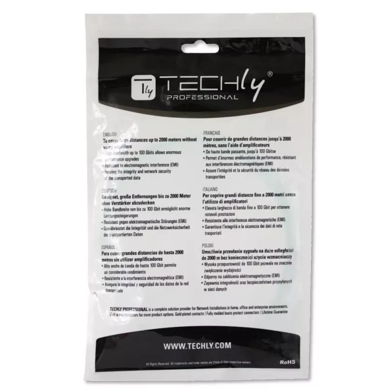 Techly LC/LC Multimodo 50/125 OM2 1m Cable de fibra óptica ILWL D5-LCLC-010