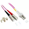 Techly SC/LC Multimodo 50/125 OM4 20m Cable de fibra óptica, 20 m, OM4, SC, LC