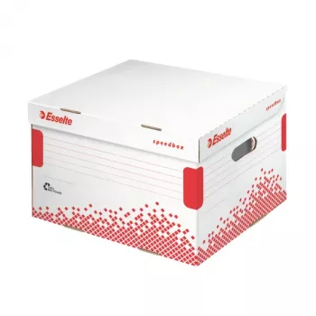 Contenedor de archivo Esselte Speedbox FSC® Medium, rojo, blanco, 430 g, 325 x 367 x 263 mm