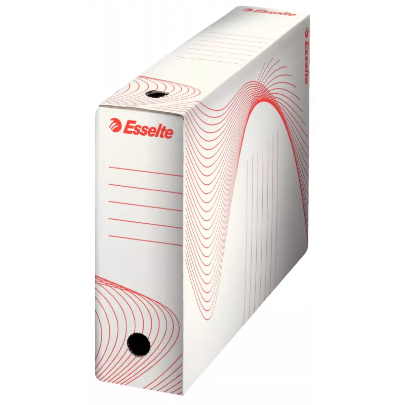 Caja de archivo Esselte Vivida FSC® BOXY 100 mm, blanco, A4, horizontal/vertical, 100 mm, 352 mm, 250 mm