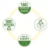 Esselte funda reciclada A5, 150 x 210 mm (A5), transparente, polipropileno (PP), horizontal/vertical, apertura superior, 0,07 mm