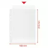 Esselte funda reciclada A5, 150 x 210 mm (A5), transparente, polipropileno (PP), horizontal/vertical, apertura superior, 0,07 mm