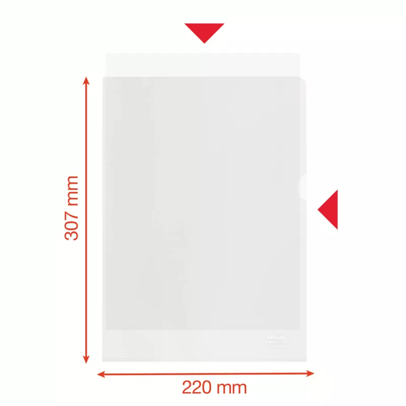 Esselte carpeta reciclada A4, carpeta de proyecto, A4, polipropileno (PP), transparente, vertical, 220 mm