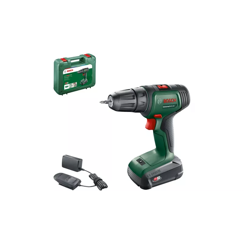 Bosch UniversalDrill 18V 1450 RPM Sin llave 1,2 kg Negro, Verde