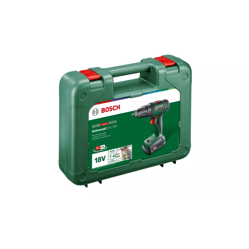 Bosch UniversalDrill 18V 1450 RPM Sin llave 1,2 kg Negro, Verde