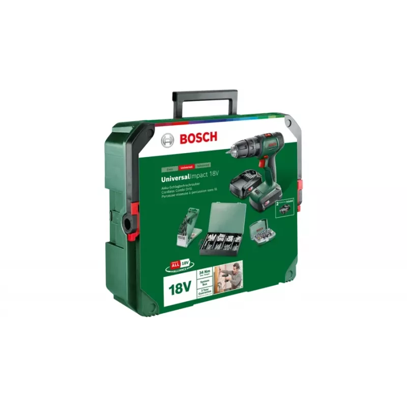 Bosch UniversalImpact 18V 1450 rpm Sin llave 1,3 kg Verde