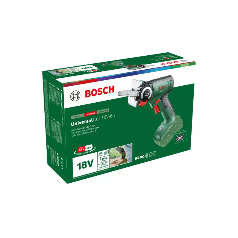 Bosch UniversalCut 18V-65 Sierra de calar 8000 carreras/min 1 kg