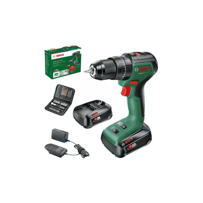 Bosch 0 603 9D7 106 Taladro 1900 rpm Sin llave 1,3 kg Negro, Verde