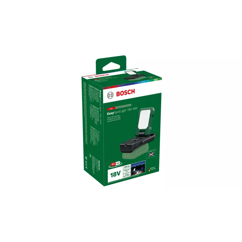 Bosch EasySpotLight 18V-400 Linterna universal LED Negro, Verde