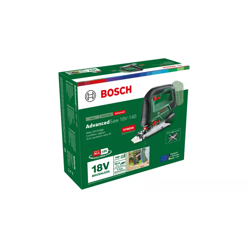 Bosch AdvancedSaw 18V-140 Sierra de calar eléctrica 3000 carreras/min 1,6 kg
