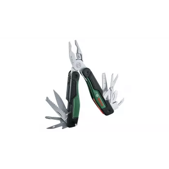 Bosch 1 600 A02 Z98 Alicates multiusos de bolsillo 16 herramientas Negro, Verde