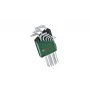 Bosch 1 600 A02 Z9C, Juego de llaves en L Torx, TX10, TX15, TX20, TX25, TX27, TX30, TX40, TX8, TX9, Verde, Plata, Acero, Plástico, 69 mm