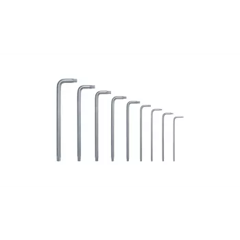 Bosch 1 600 A02 Z9C, Juego de llaves en L Torx, TX10, TX15, TX20, TX25, TX27, TX30, TX40, TX8, TX9, Verde, Plata, Acero, Plástico, 69 mm
