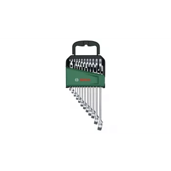 Bosch 1 600 A02 Z9D, 6,7,8,9,10,11,12,13,14,15,17,19 mm, Acero inoxidable, Acero cromo-vanadio, Satinado, 12 piezas