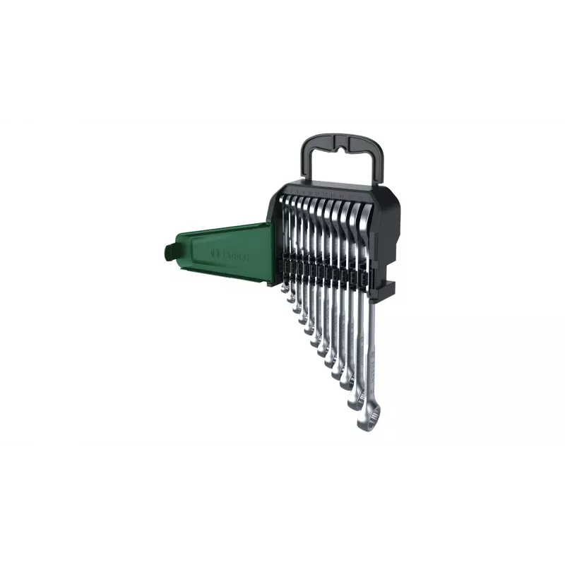 Bosch 1 600 A02 Z9D, 6,7,8,9,10,11,12,13,14,15,17,19 mm, Acero inoxidable, Acero cromo-vanadio, Satinado, 12 piezas