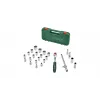 Bosch 1600A02Z9F juego de carraca y llaves de vaso de 1/2 in, 25 uds., verde