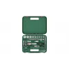 Bosch 1600A02Z9G 1/2 + 1/4 juego de carraca y llaves de vaso, 56 uds., verde
