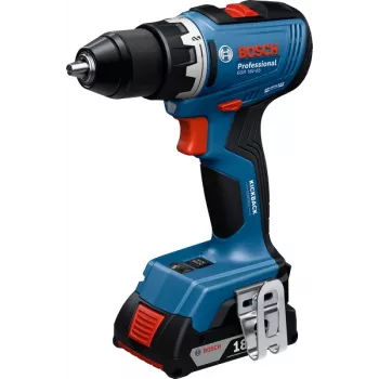 Bosch GSB 18V-65 Professional taladro atornillador de percusión a batería, 18 V, 2x 5.0 Ah, L-BOXX (06019N3303)