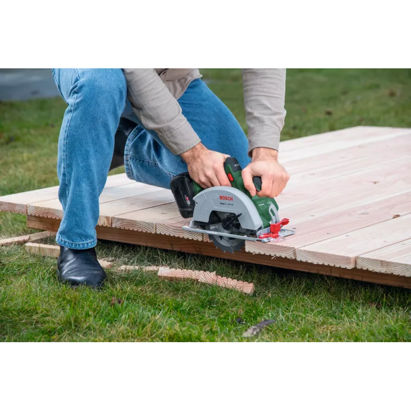 Bosch EasyCirc 18V-48 (herramienta sin batería, caja), madera, verde, 25 cm, 4200 rpm, 9 cm, 2 cm