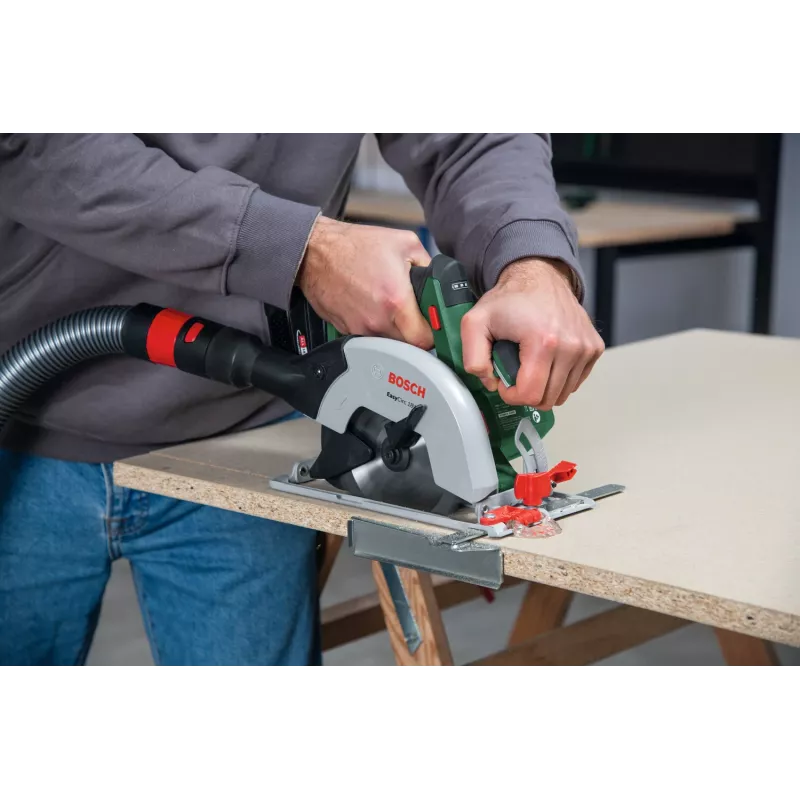 Bosch EasyCirc 18V-48 (herramienta sin batería, caja), madera, verde, 25 cm, 4200 rpm, 9 cm, 2 cm