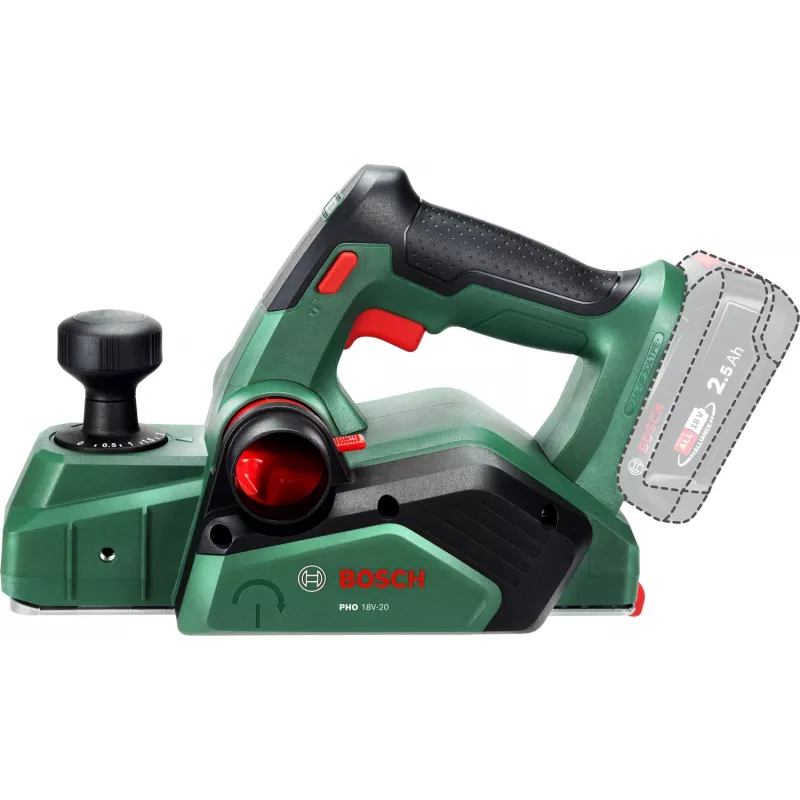 Bosch PHO 18V-20 (herramienta sin batería, caja), verde, 2 mm, batería, 18 V, 171 mm, 291 mm