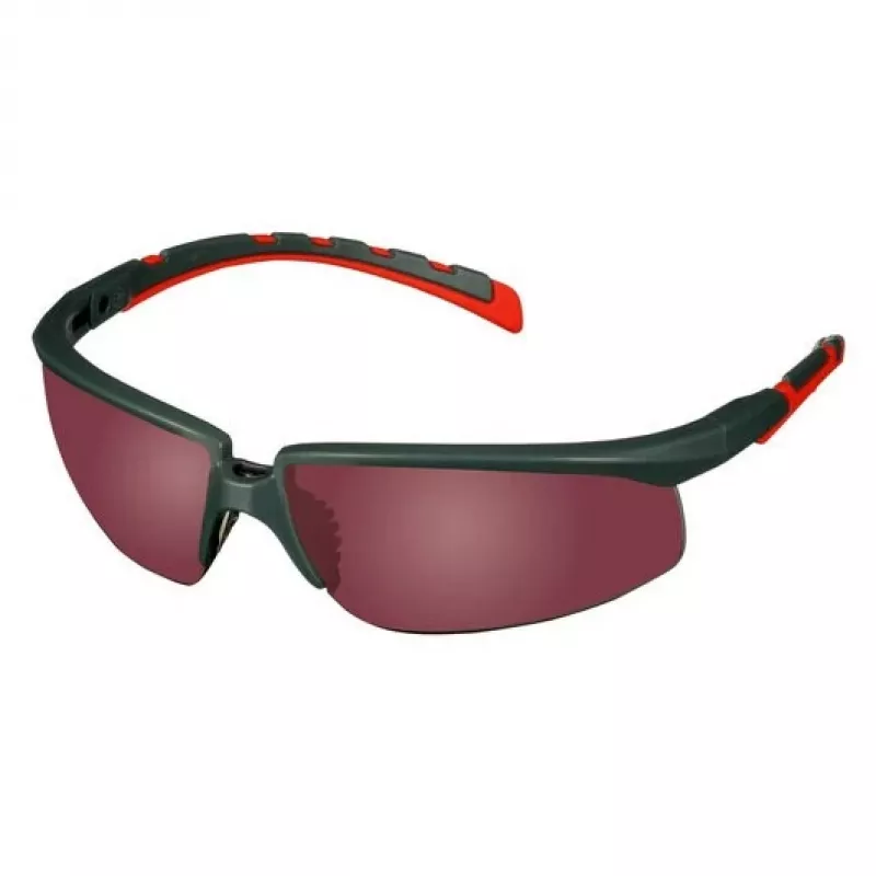 3M S2024AS-RED Gafas de seguridad Gafas protectoras Plástico Gris, Rojo