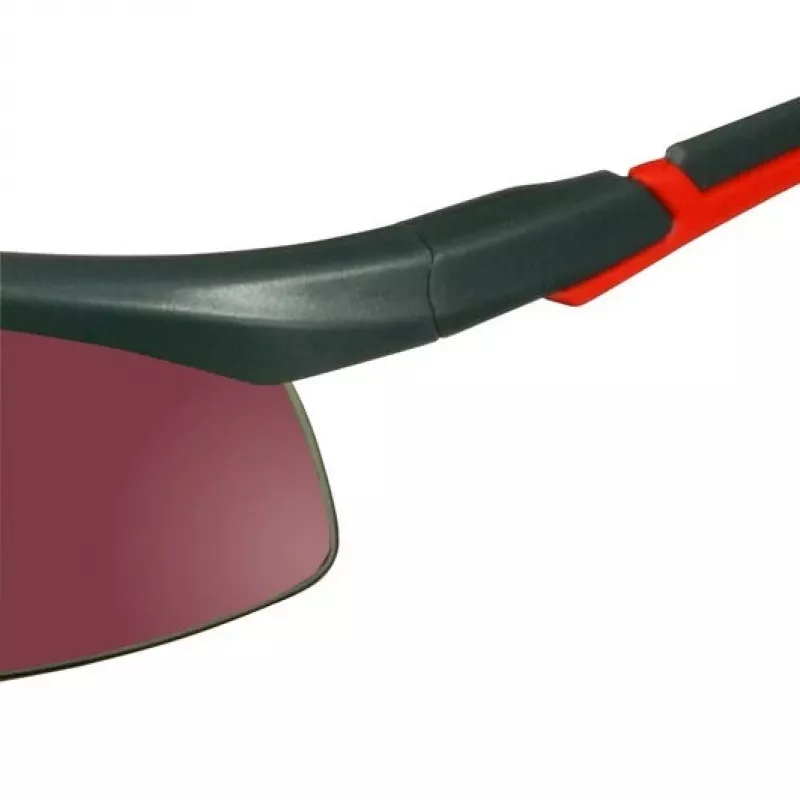 3M S2024AS-RED Gafas de seguridad Gafas protectoras Plástico Gris, Rojo