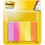Post-it® Marcadores de notas adhesivas, rectangulares, verde/naranja/rosa/violeta/amarillo, 50 hojas, autoadhesivos