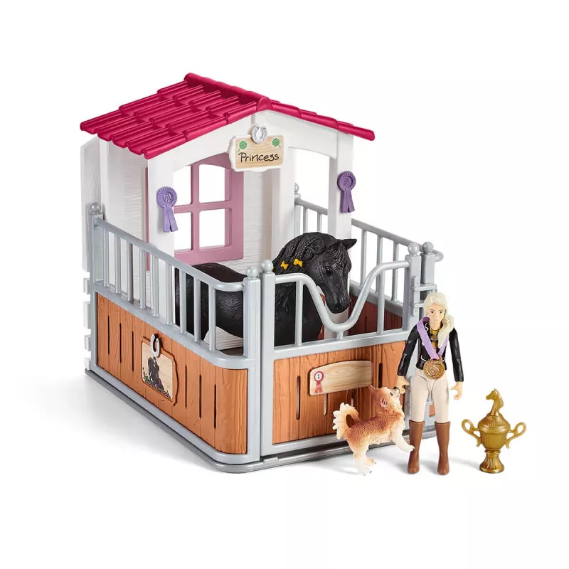 schleich HORSE CLUB Horse Box con Tori y Princess, cuadra, caballos, 5 años, multicolor, plástico