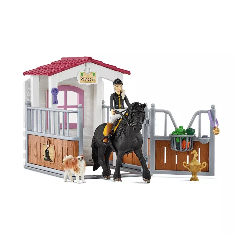 schleich HORSE CLUB Horse Box con Tori y Princess, cuadra, caballos, 5 años, multicolor, plástico