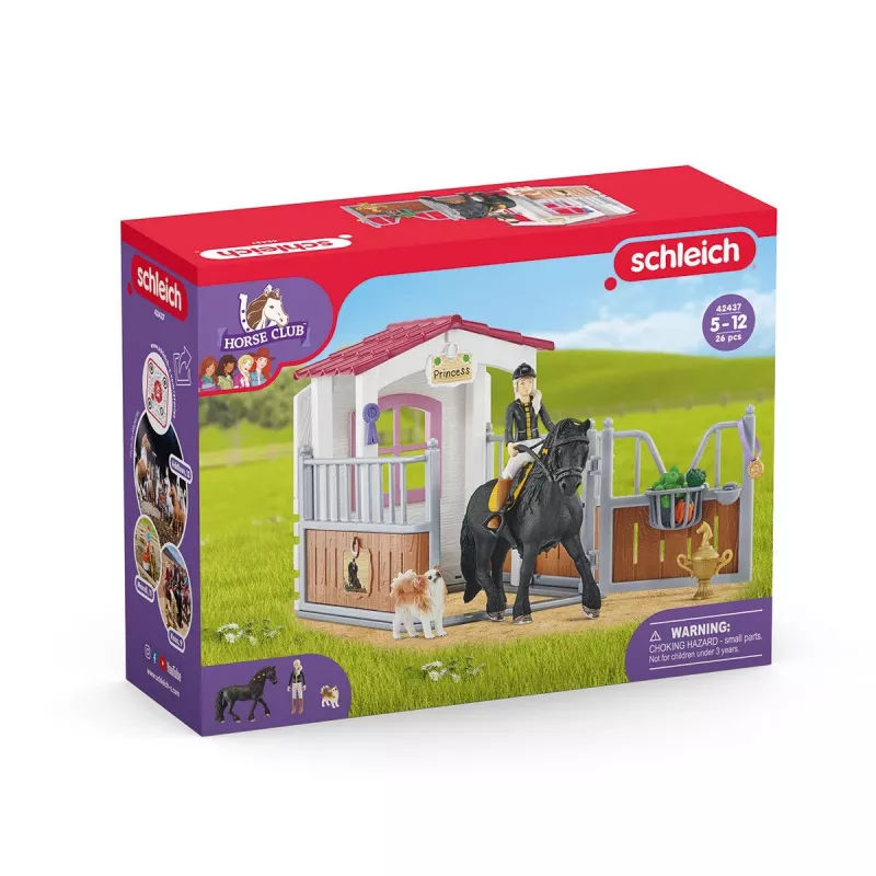 schleich HORSE CLUB Horse Box con Tori y Princess, cuadra, caballos, 5 años, multicolor, plástico