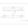 Multibrackets M Tubo de extensión soporte de techo negro 3000mm