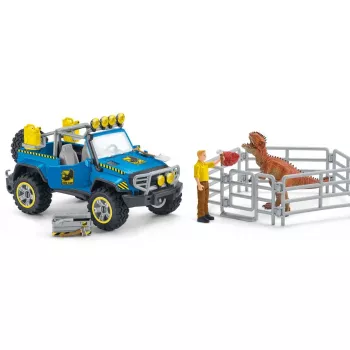 schleich Dinosaurs todoterreno con puesto de dinosaurios