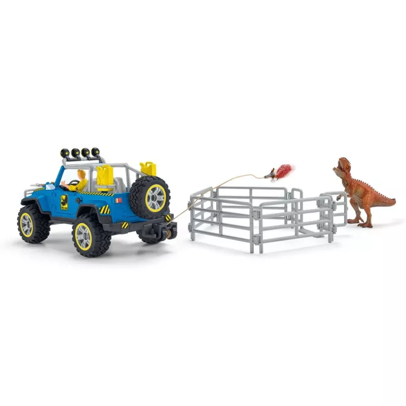 schleich Dinosaurs todoterreno con puesto de dinosaurios