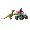 Set de juego Schleich Dinosaurs quad huida del velocirraptor